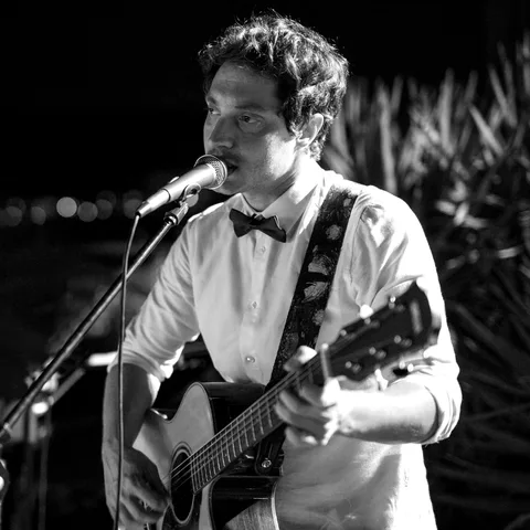 Luciano Baldan, chitarra e voce della band